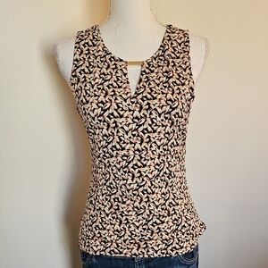 White House Black Market Floral Tank Top